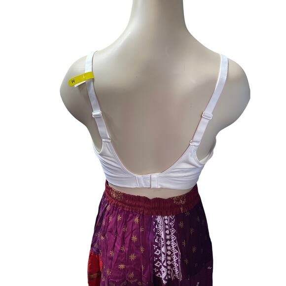 Bali Women's M Padded Convertible Bralette White Non-Wire Comfort Lounge NWT - Picture 3 of 5